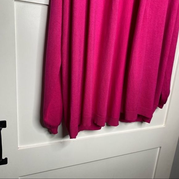 Roamans Plus Size Long Mid Weight Puff Sleeve Open Cardigan NWOT - Picture 5 of 11